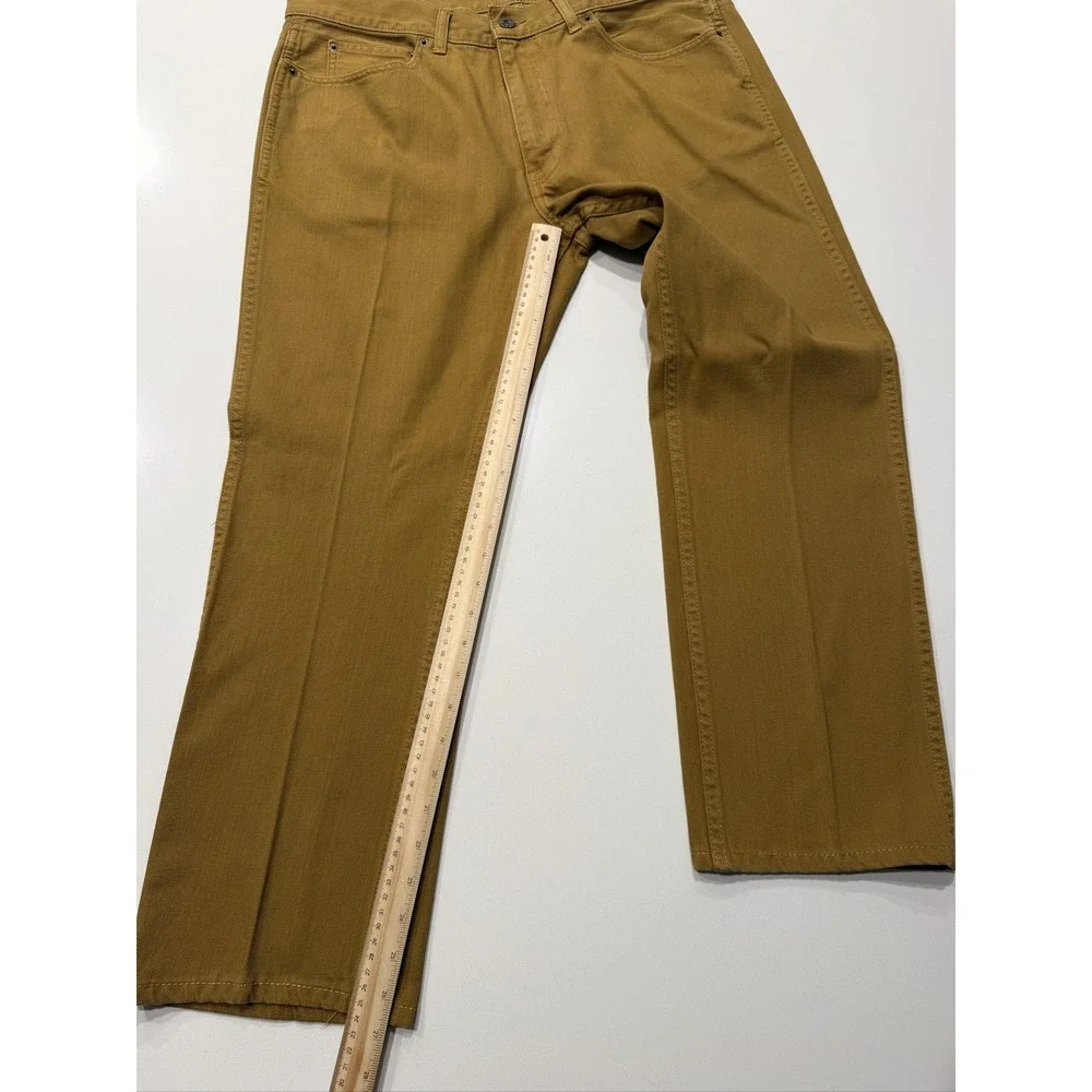 J.Crew The Sutton A8933 Pants Mens 36x30 Mustard Yellow Cotton Trousers
